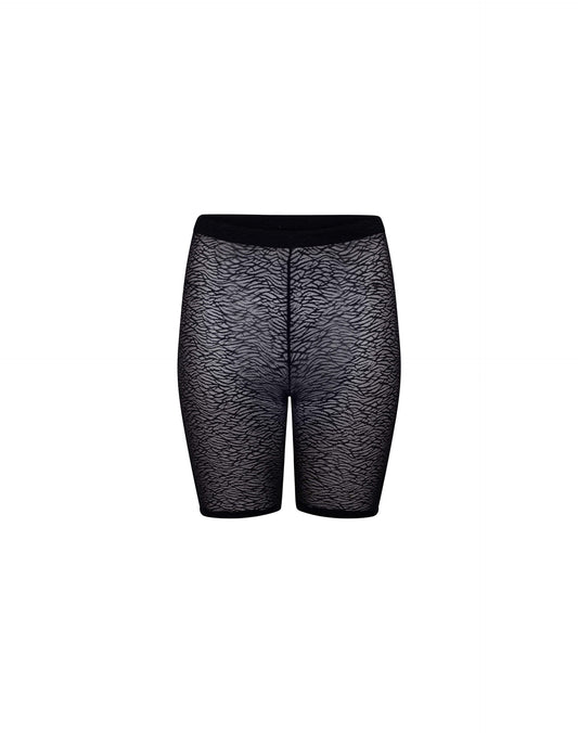 Cycliste Lana, en maille zébrée