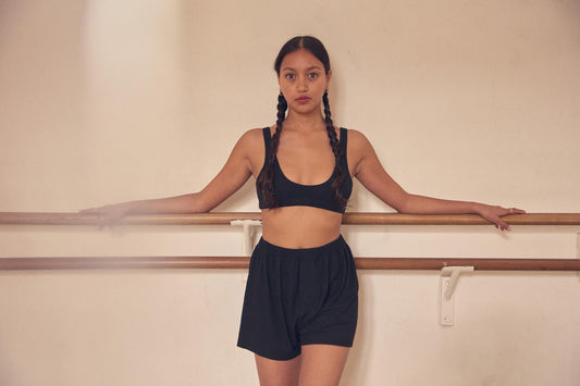 Ayden, short mixte en tencel