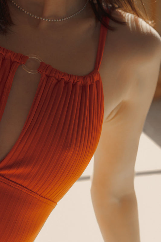 Oksana tangelo, maillot de bain 1 pièce en Lycra