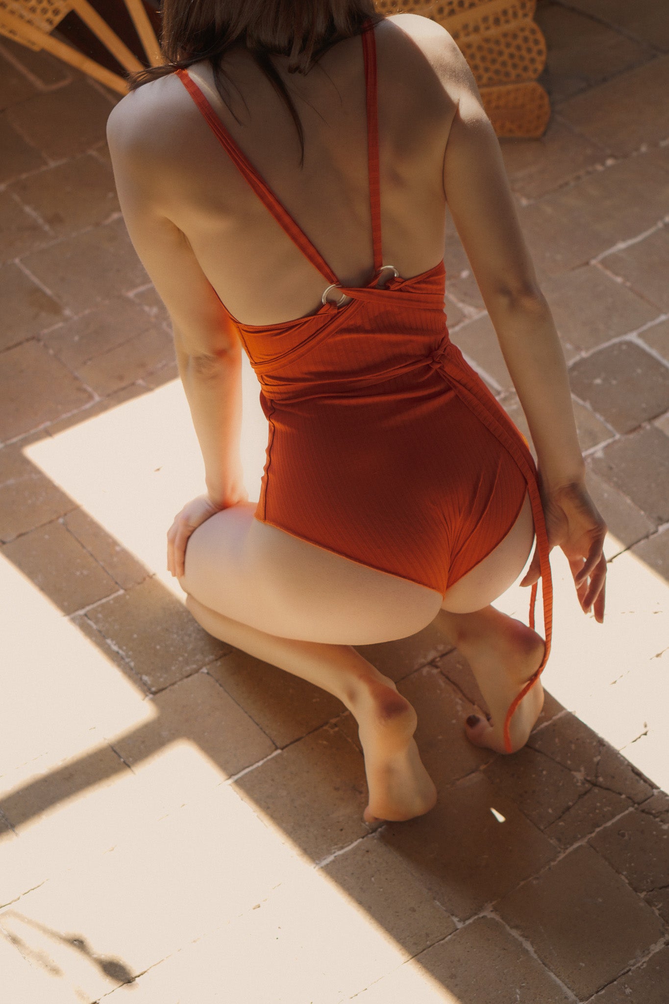 Oksana tangelo, maillot de bain 1 pièce en Lycra