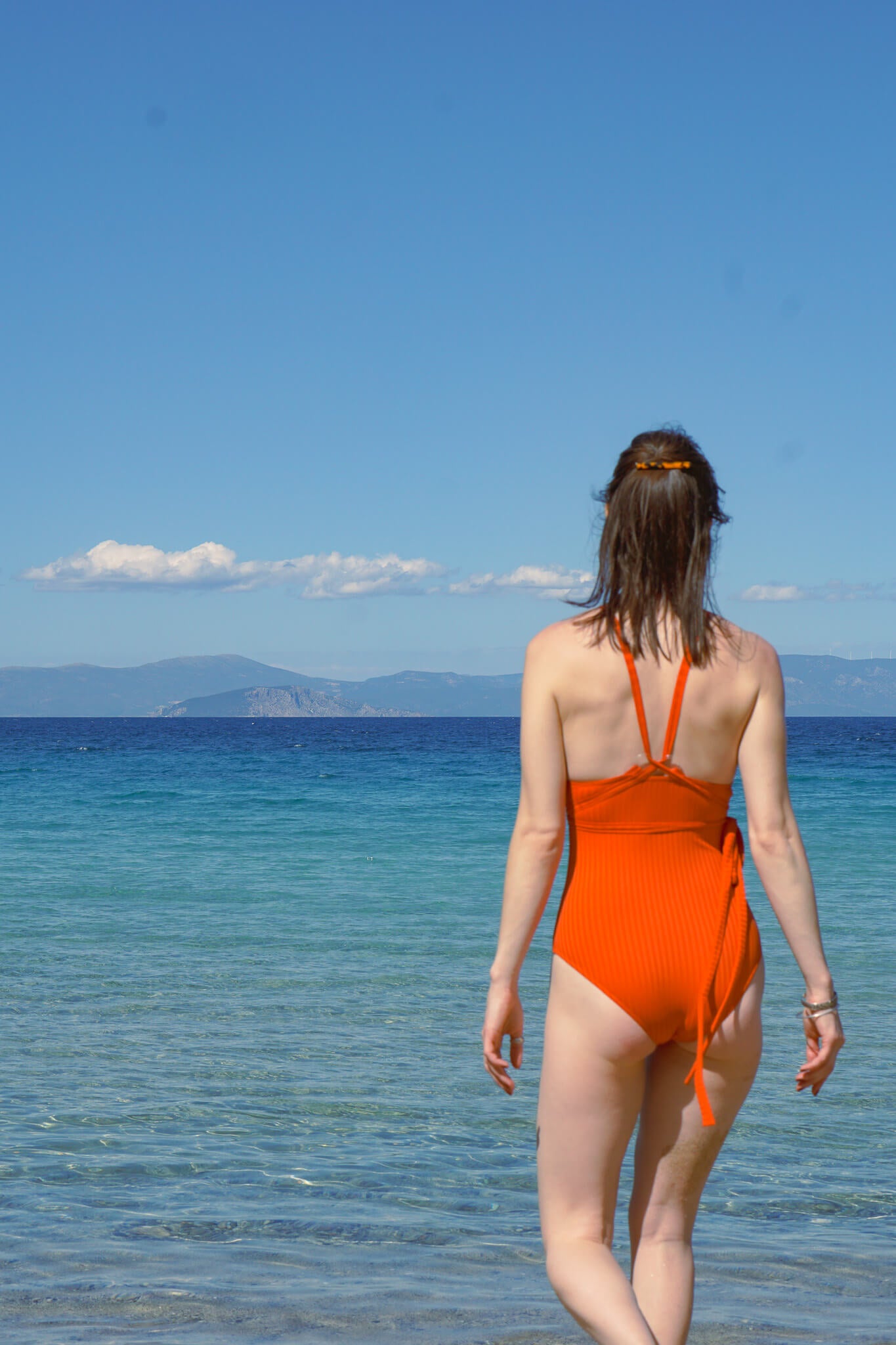 Oksana tangelo, maillot de bain 1 pièce en Lycra